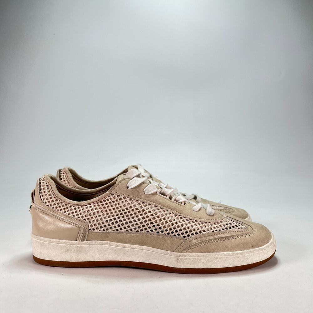 Anne Klein Adriela Low Top Bone White Beige Synthetic Sneakers Women Size 8.5M